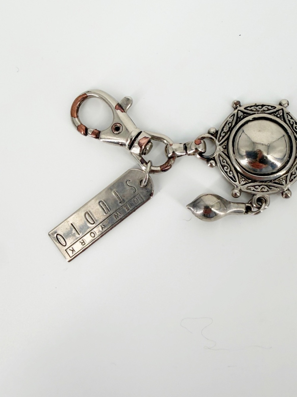 Vintage Metal Chain Boho Dangle Belt Medallion New York Studio - Picture 6 of 11